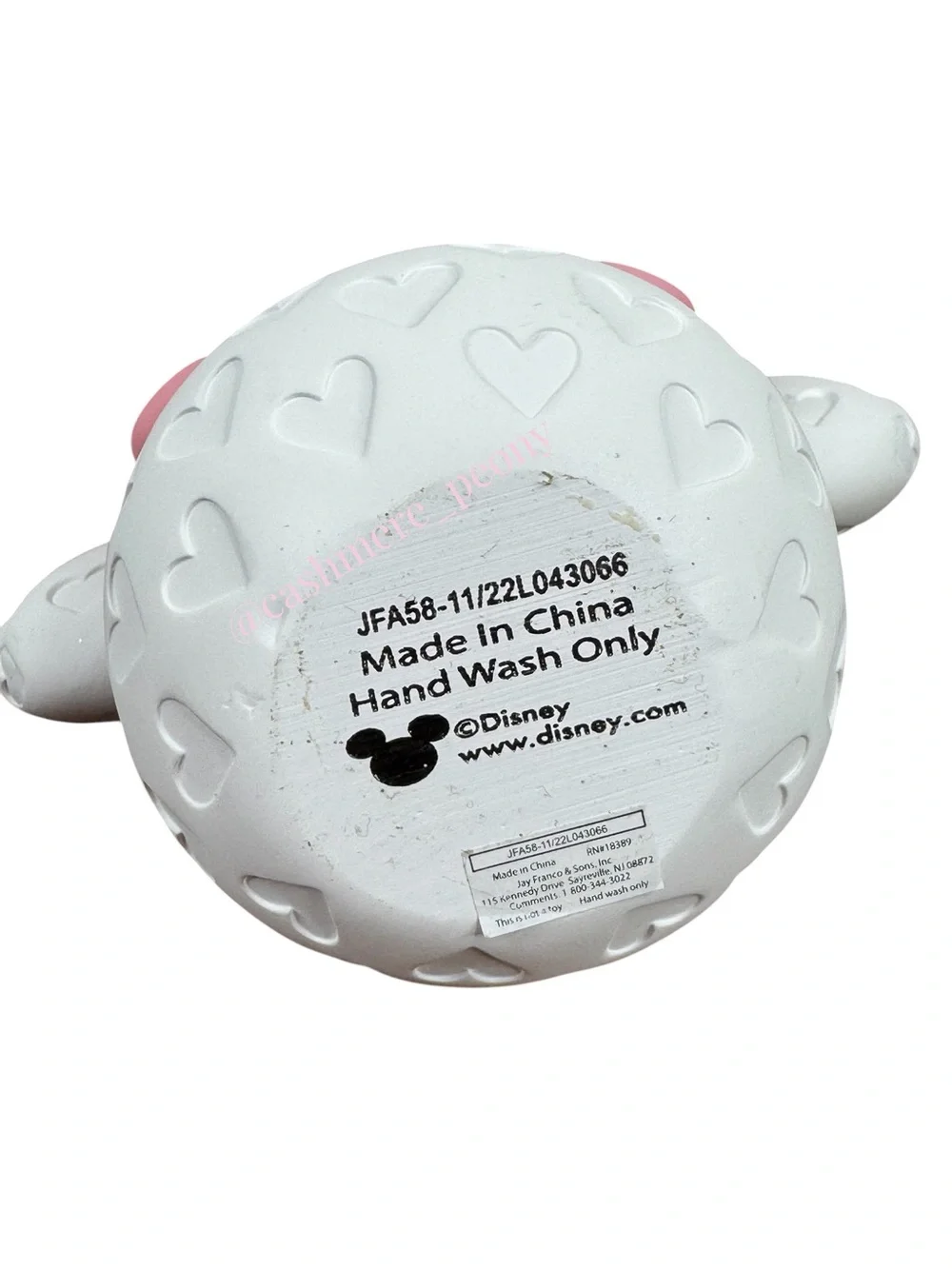 Disney Minnie Mouse White Heart & Pink Bow Soap or Lotion Pump Dispenser